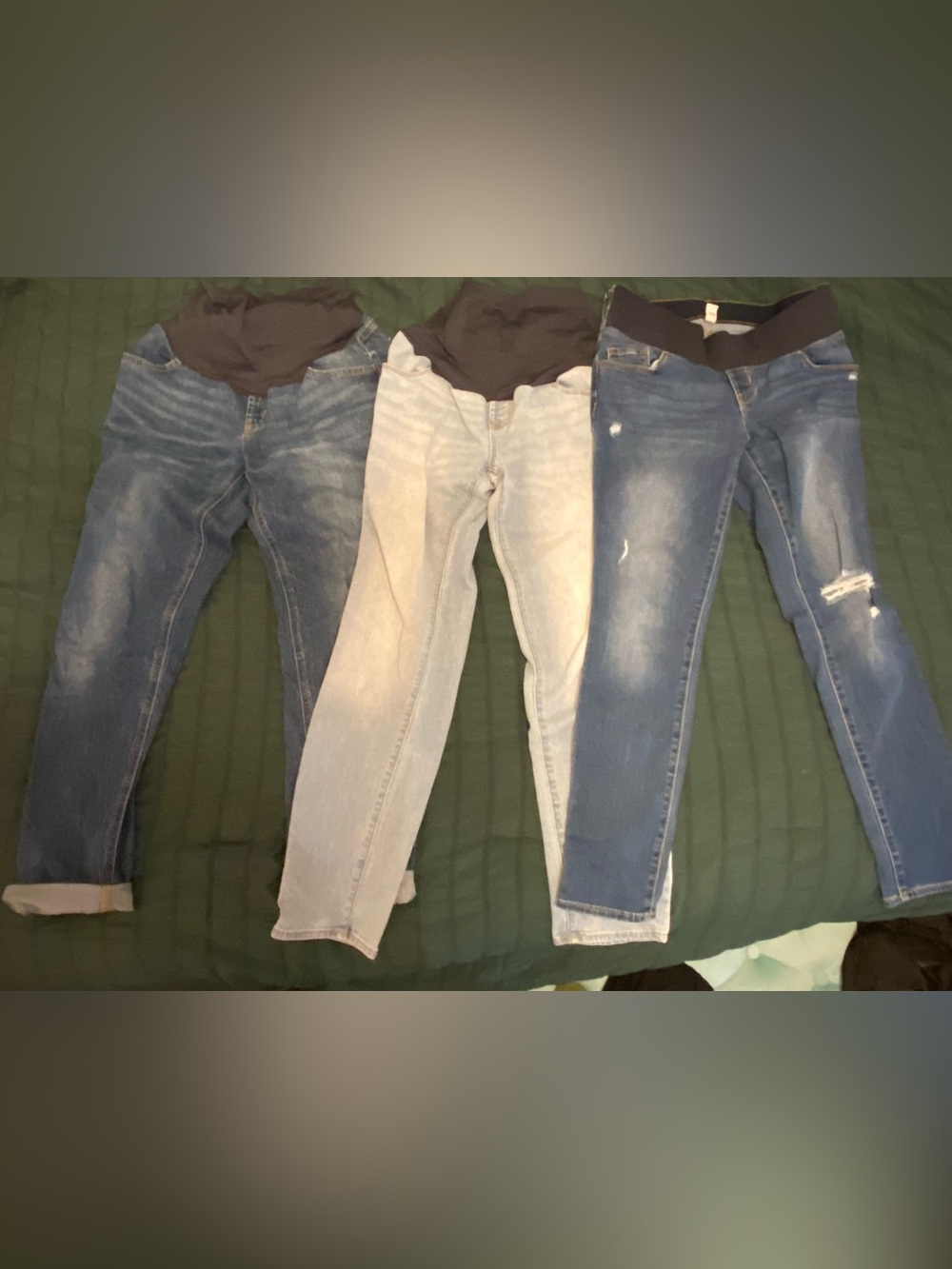 EUC lot of 3 maternity jeans